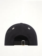 Red Ami De Coeur Embroidery Cap in Black