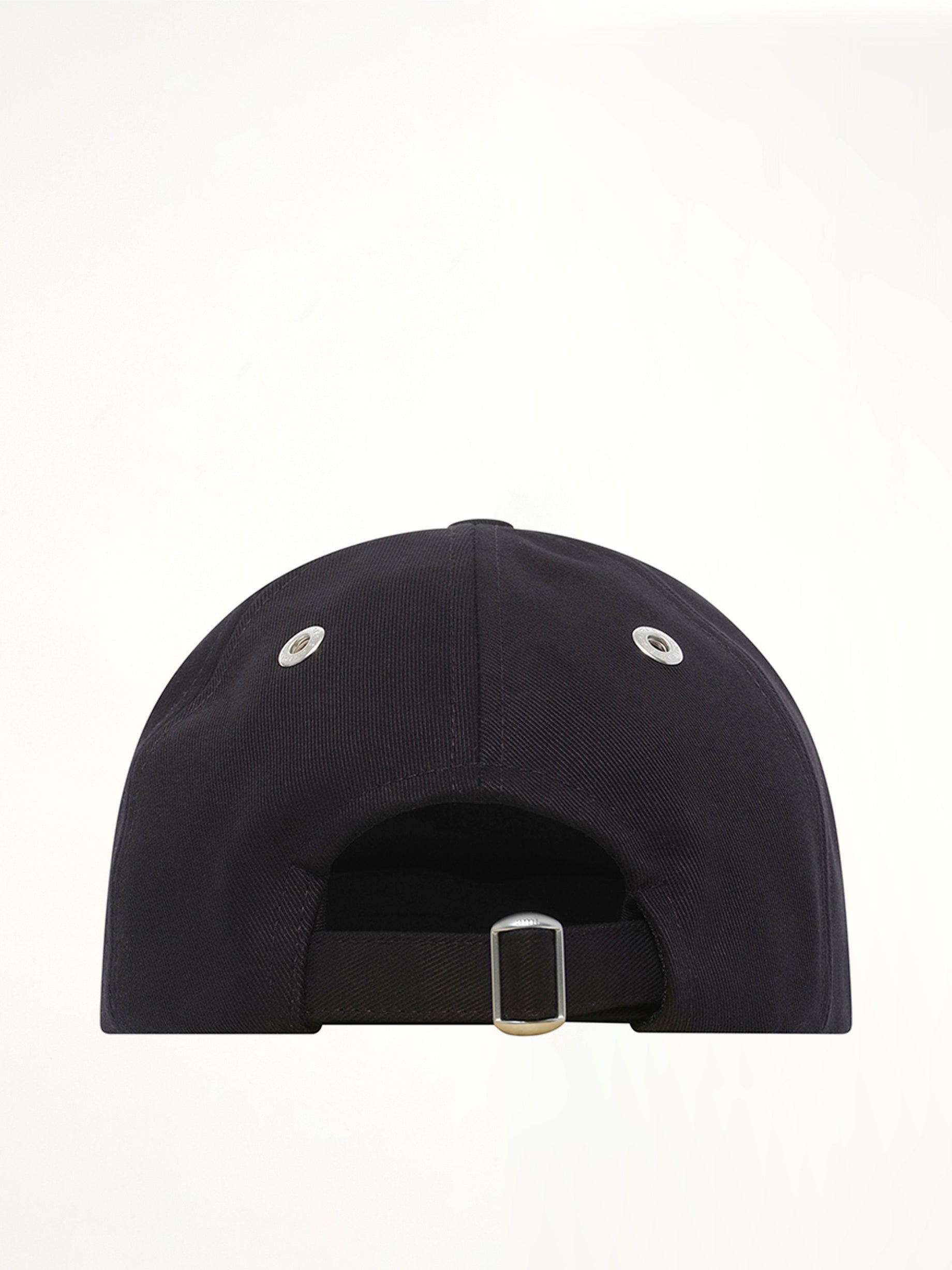 Red Ami De Coeur Embroidery Cap in Black