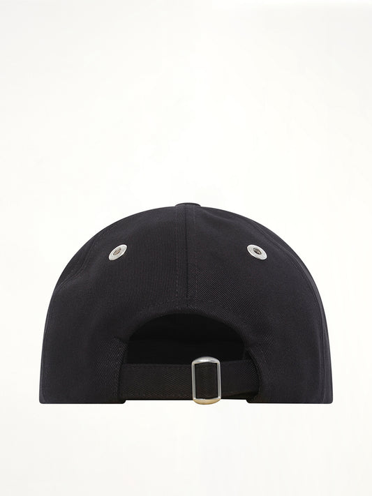 Red Ami De Coeur Embroidery Cap in Black