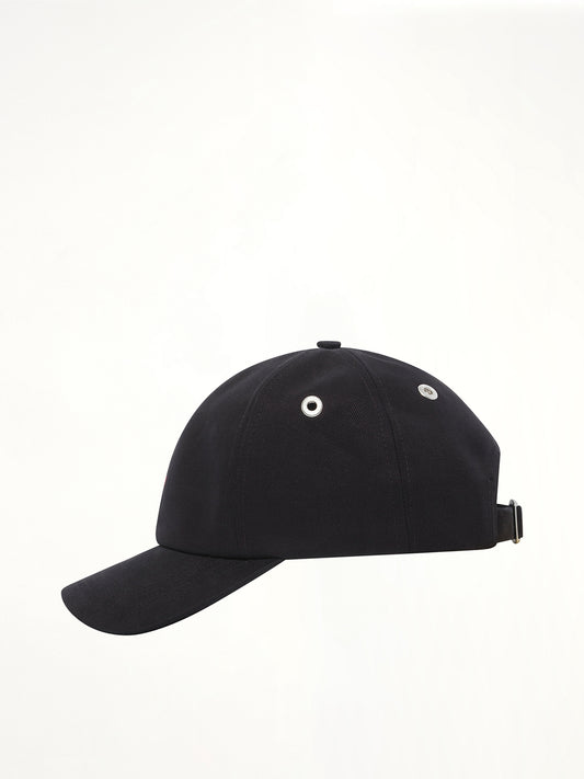Red Ami De Coeur Embroidery Cap in Black