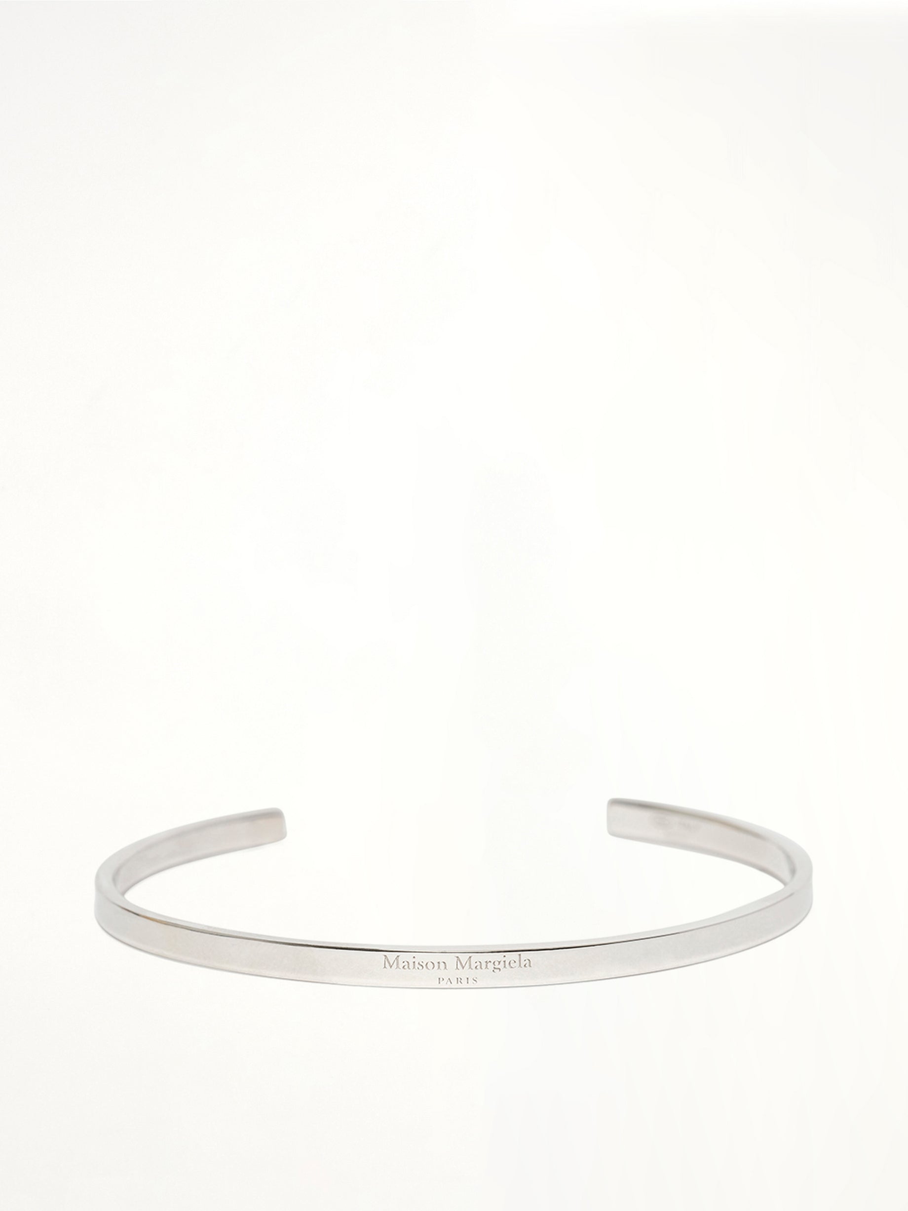 Logo Reference Cuff 4mm in Silver