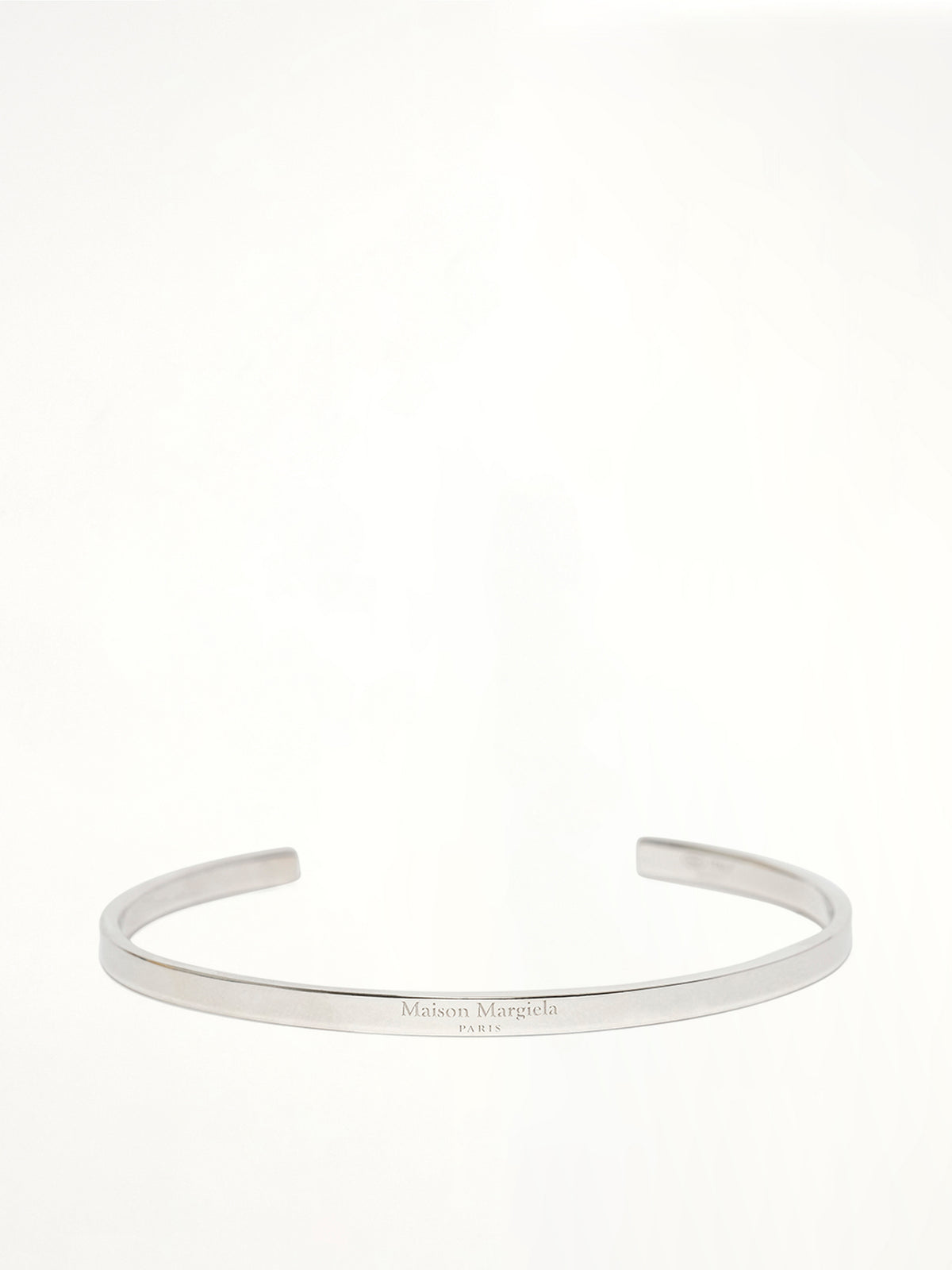 Logo Reference Cuff 4mm in Silver