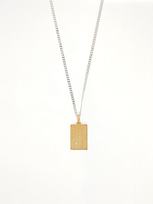 Lab-Grown Diamonds Number Pendant in Gold Coated Silver