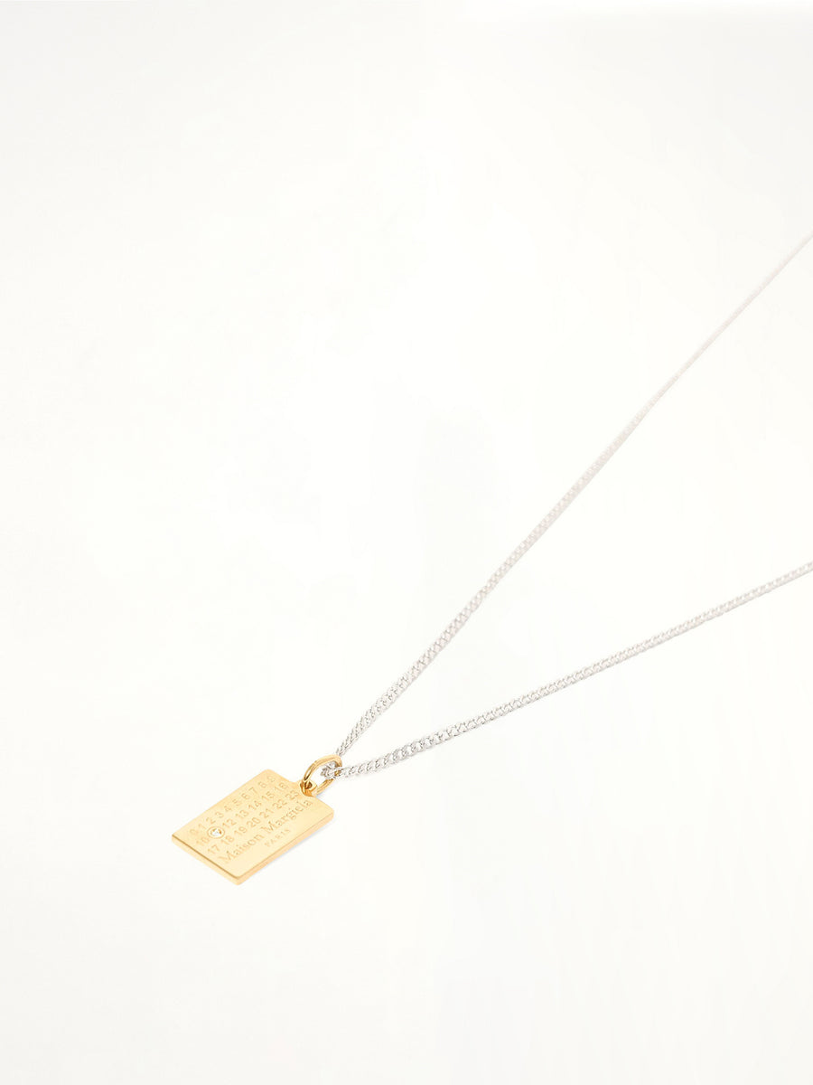 Lab-Grown Diamonds Number Pendant in Gold Coated Silver