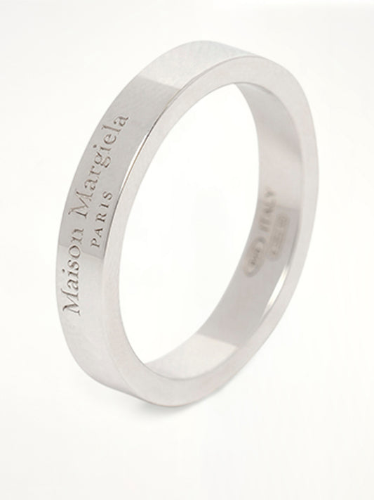 Logo Reference Ring 4mm in Silver