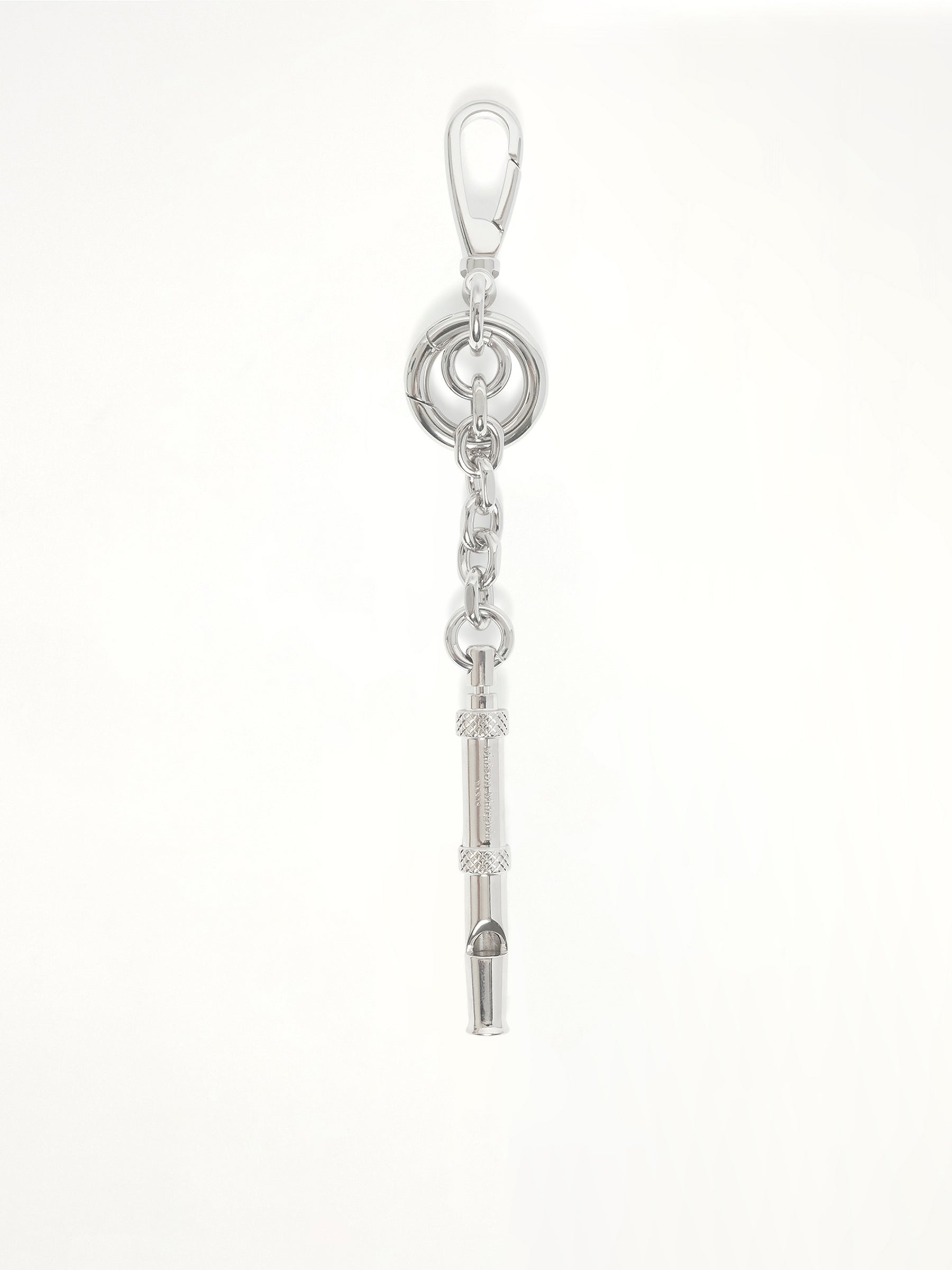 Dog Whistle Keychain in Silver