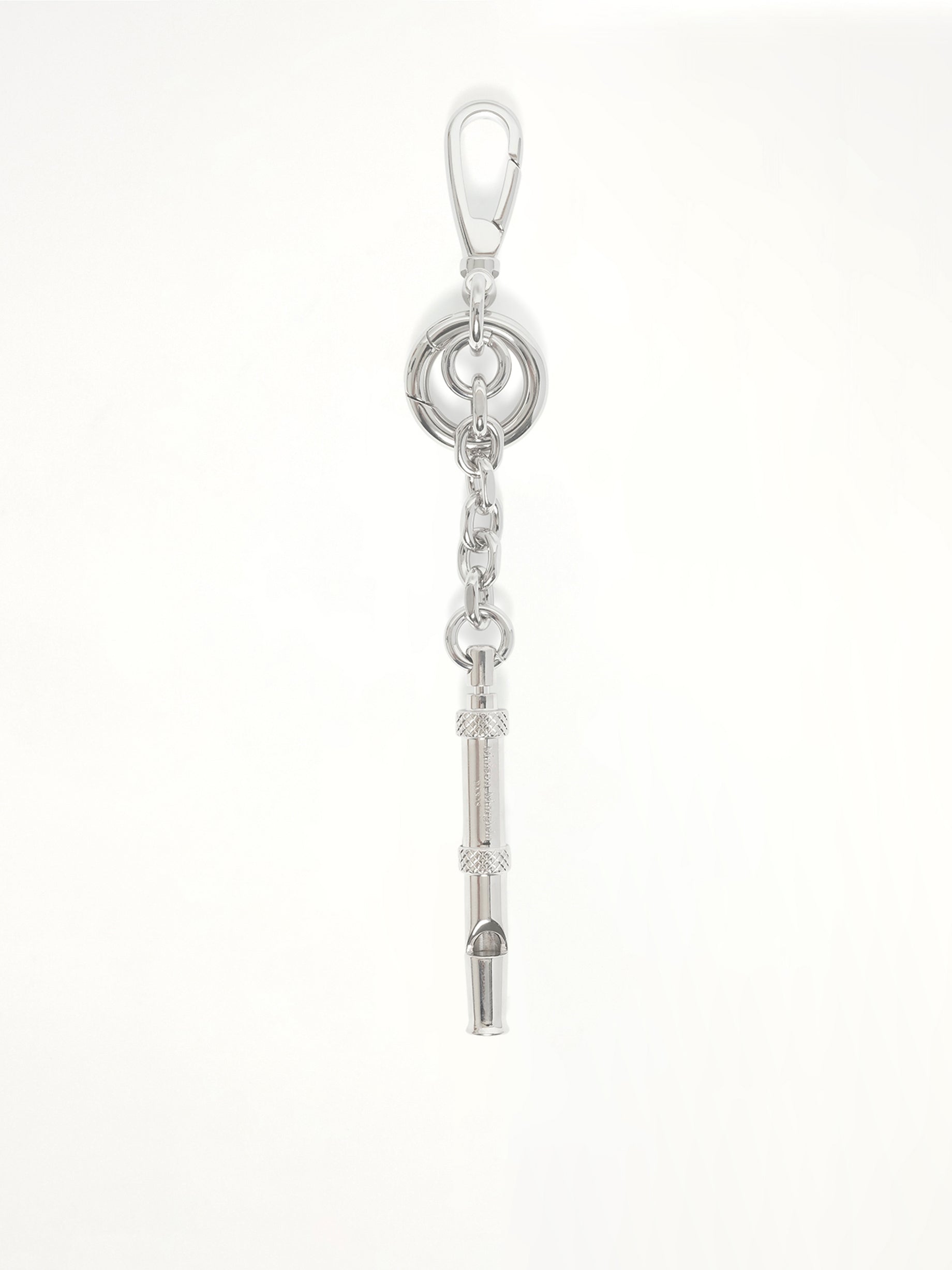 Dog Whistle Keychain in Silver