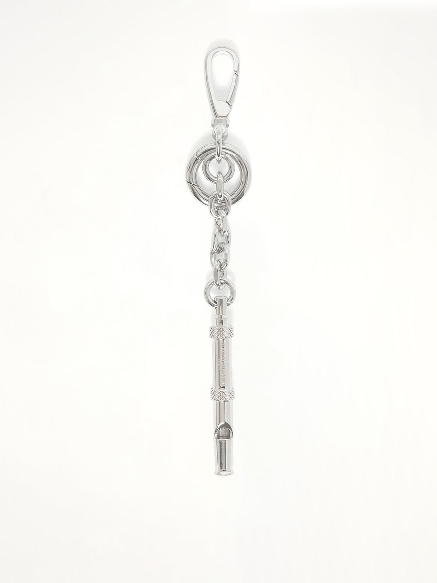Dog Whistle Keychain in Silver