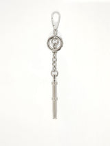 Dog Whistle Keychain in Silver