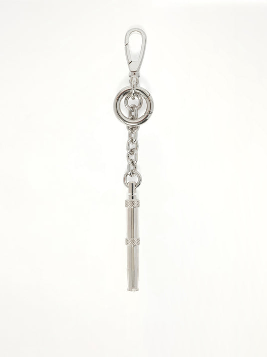Dog Whistle Keychain in Silver