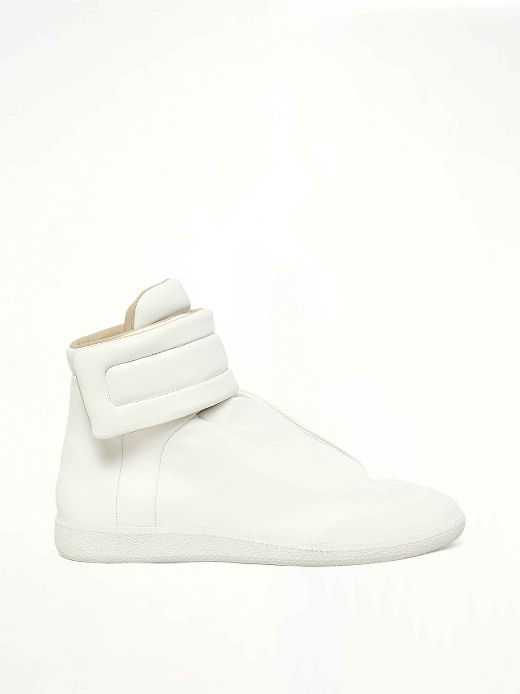 Future Mid-Top Sneaker in White Side View | MAISON MARGIELA