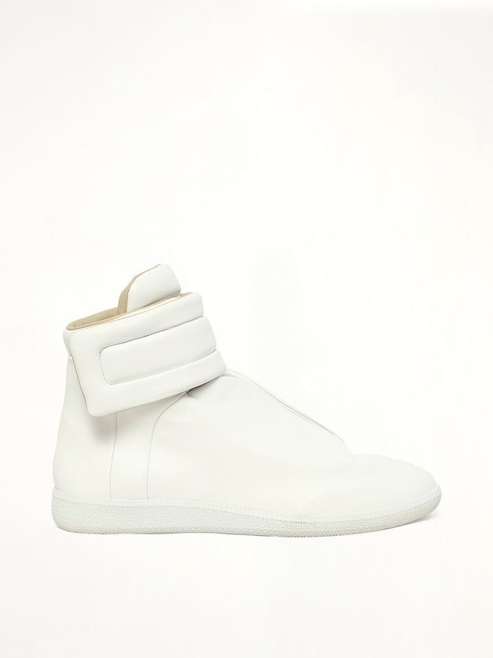 Future Mid-Top Sneaker in White Side View | MAISON MARGIELA