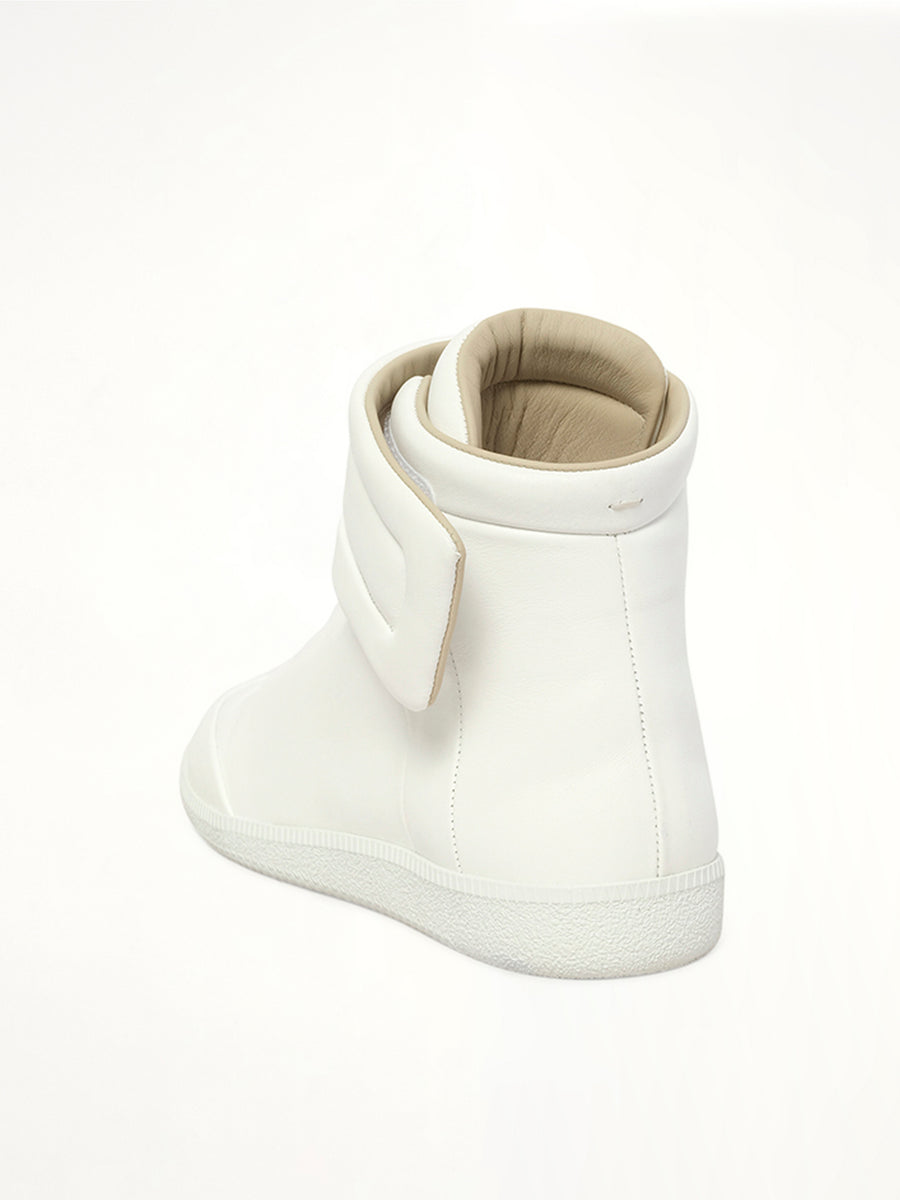 Future Mid-Top Sneaker in White Back View | MAISON MARGIELA