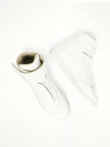 Future Mid-Top Sneaker in White Top View | MAISON MARGIELA