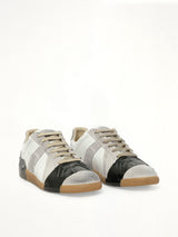 Replica Tape Sneaker in Off White/Black Front View | MAISON MARGIELA