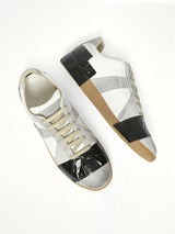 Replica Tape Sneaker in Off White/Black Top View | MAISON MARGIELA