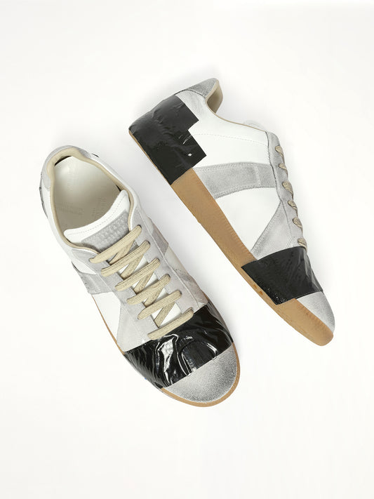 Replica Tape Sneaker in Off White/Black