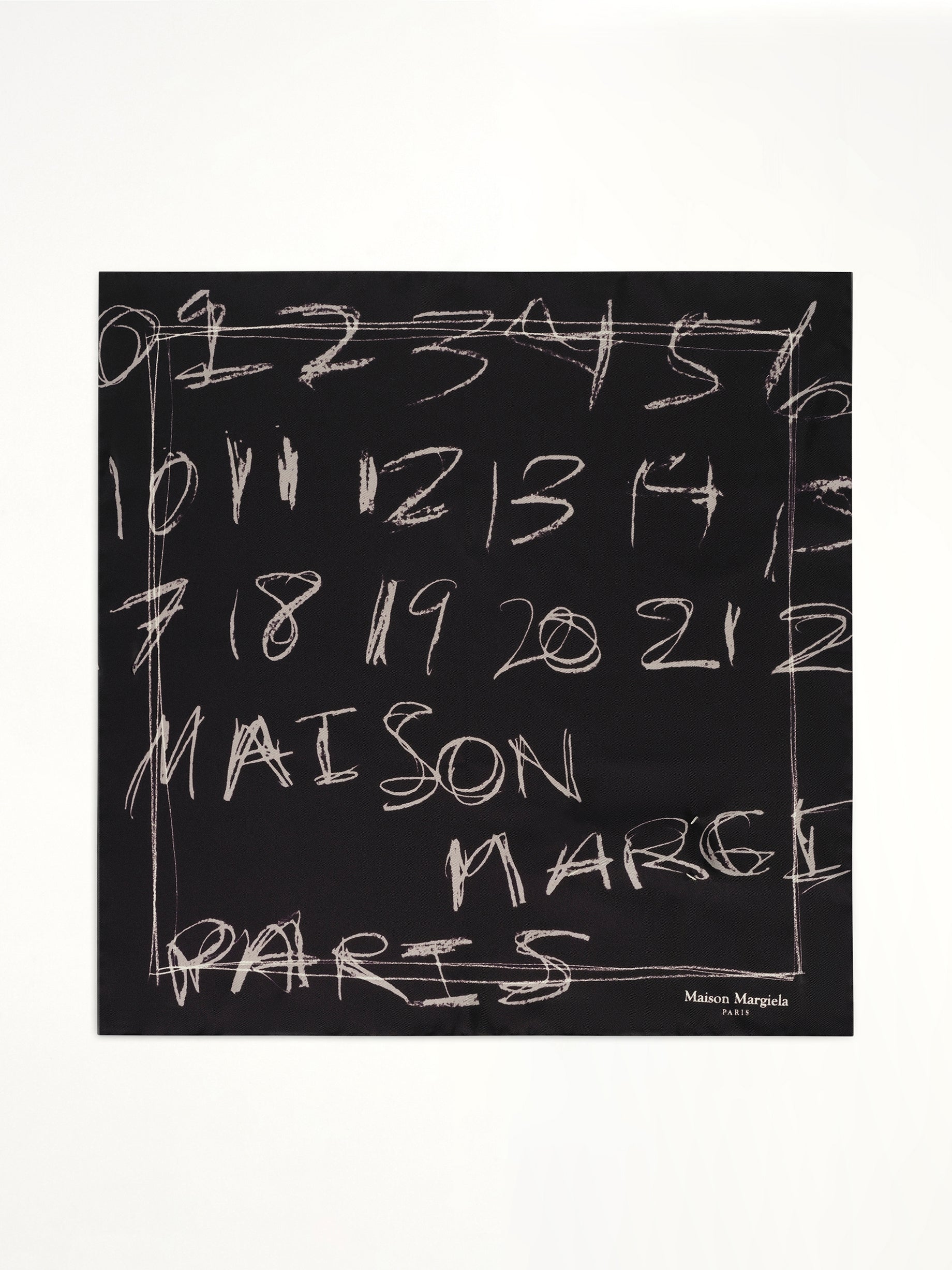 Numbers Foulard in Black