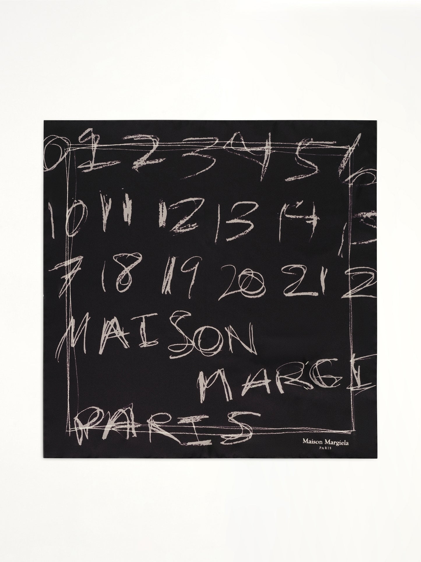 Numbers Foulard in Black