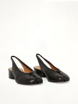 Tabi New Ballerina Slingback H30 in Black Front View | MAISON MARGIELA