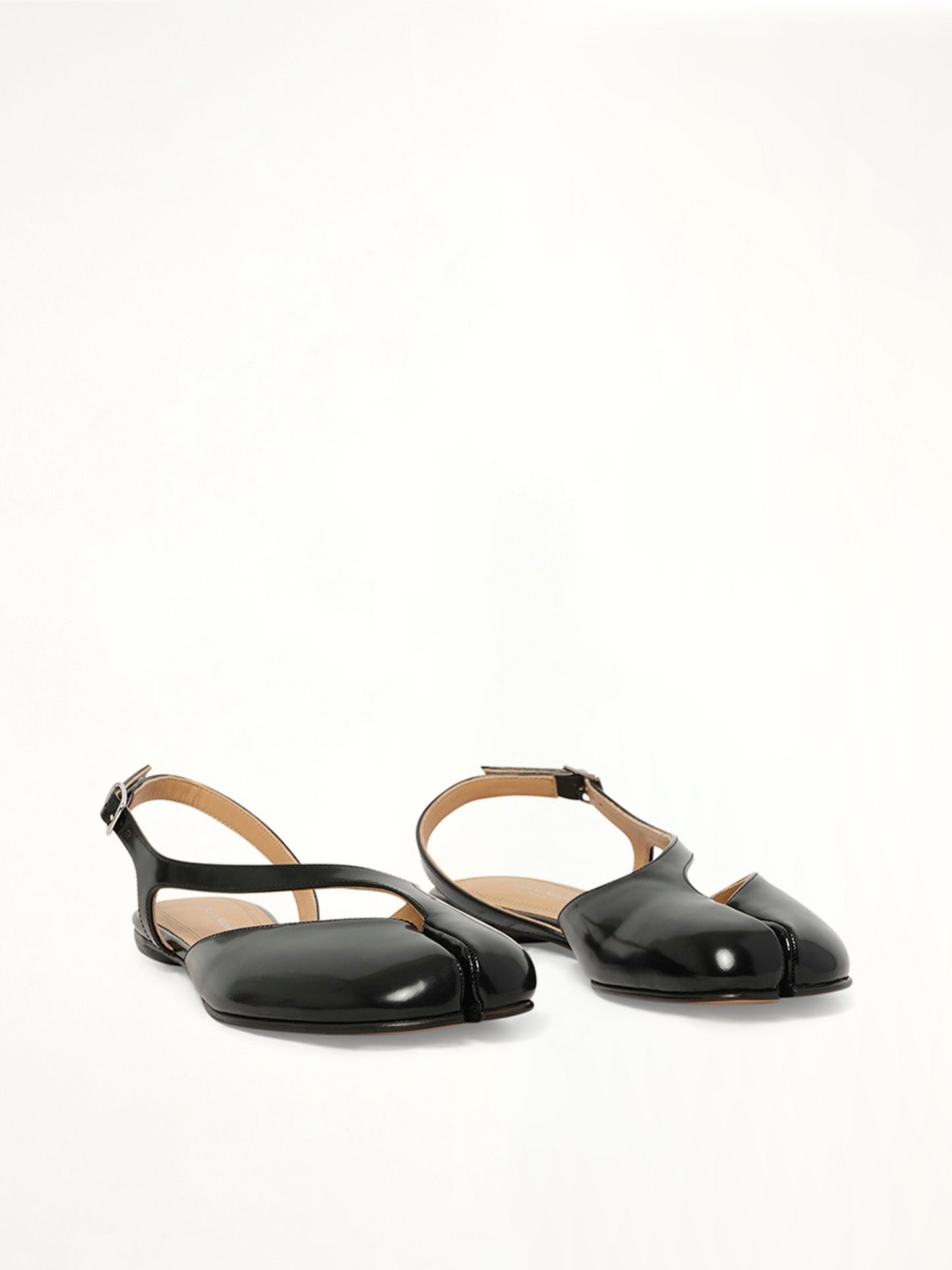 Tabi Flat Slingback in Black
