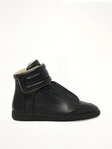 Future Mid-Top Sneaker in Black Side View | MAISON MARGIELA