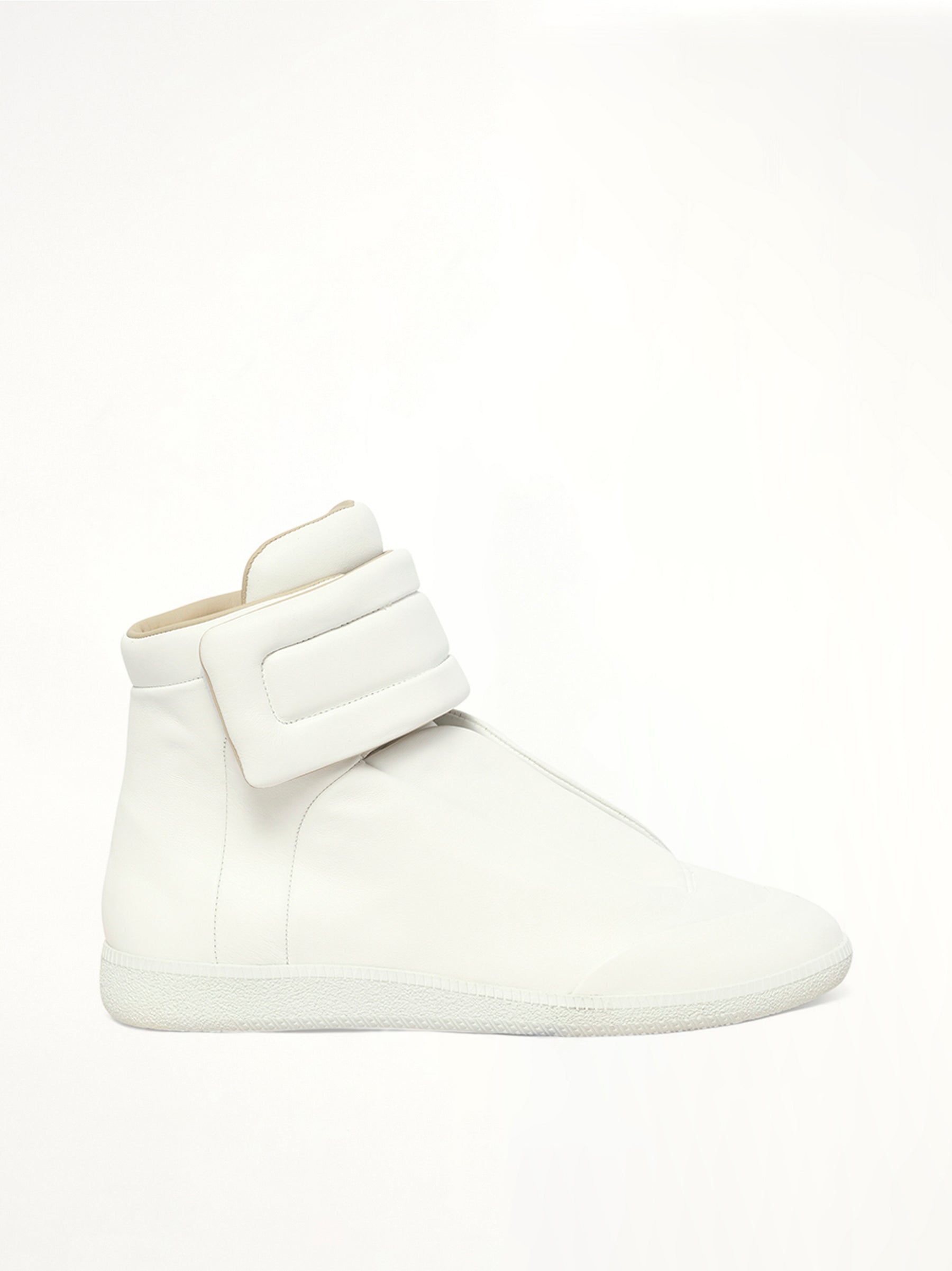 Future Mid-Top Sneaker in White Side View | MAISON MARGIELA