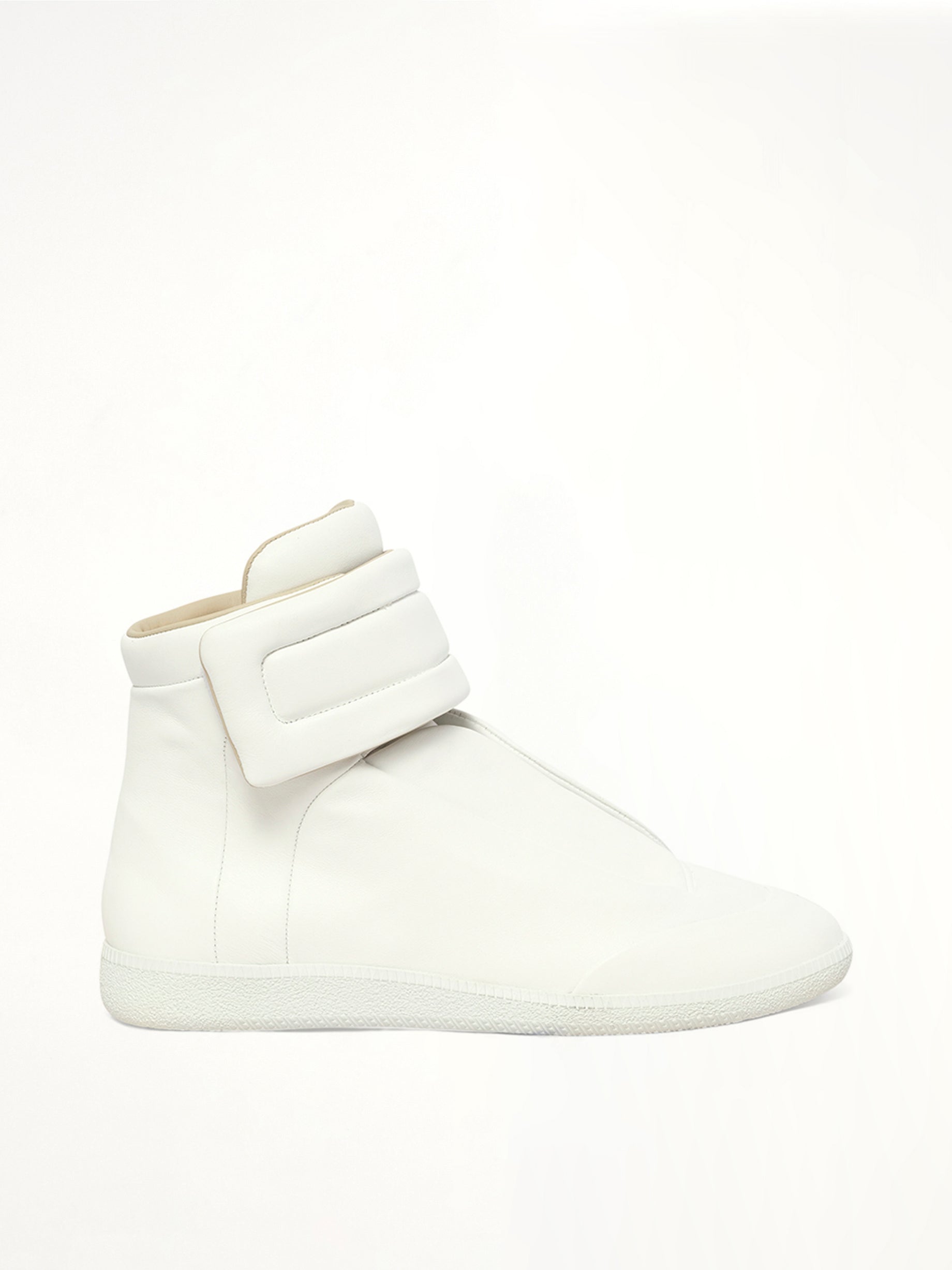 Future Mid-Top Sneaker in White Side View | MAISON MARGIELA