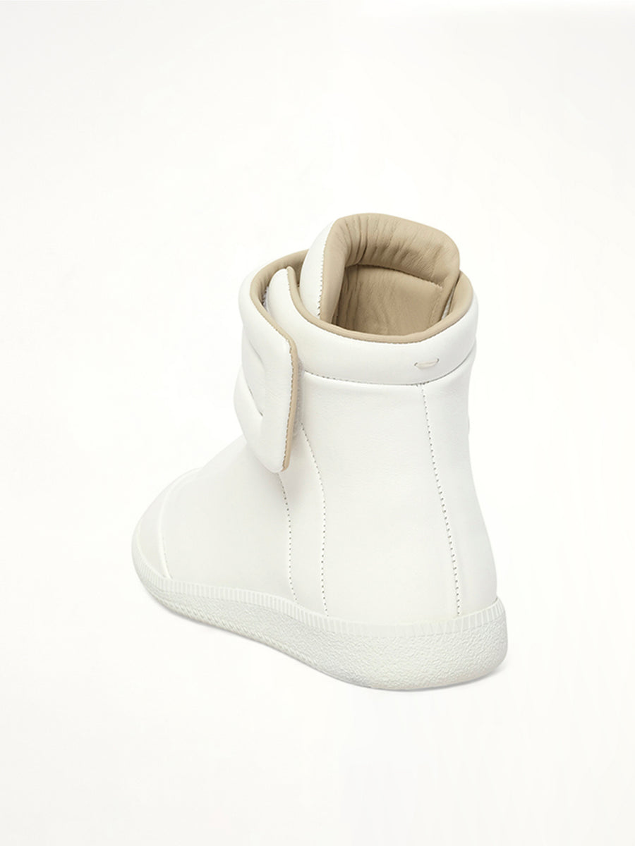 Future Mid-Top Sneaker in White Back View | MAISON MARGIELA