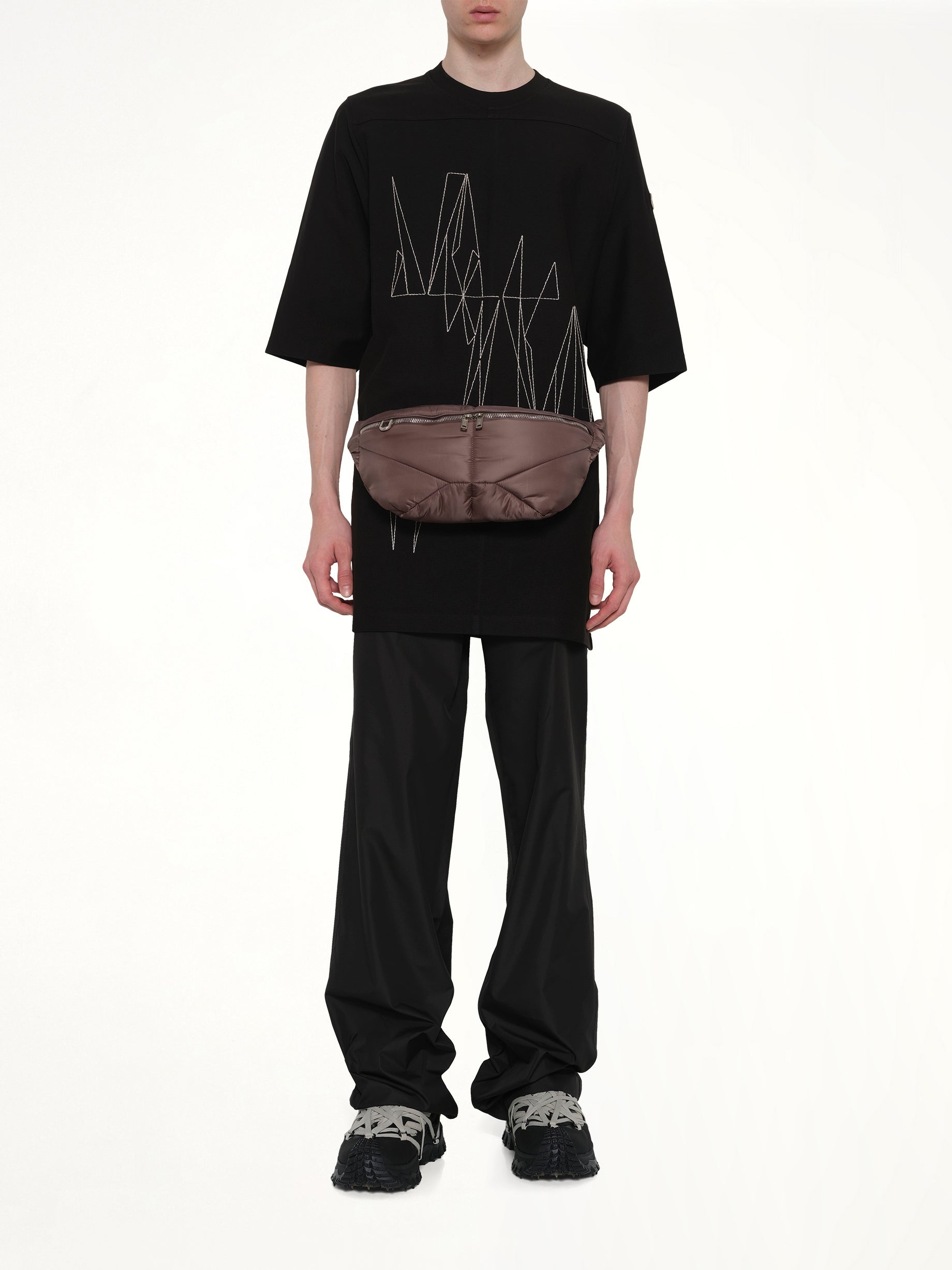 Rick Owens x Moncler Bumbag in Dark Dust