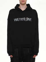 Amber Logo Hoodie in Black