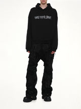 Amber Logo Hoodie in Black