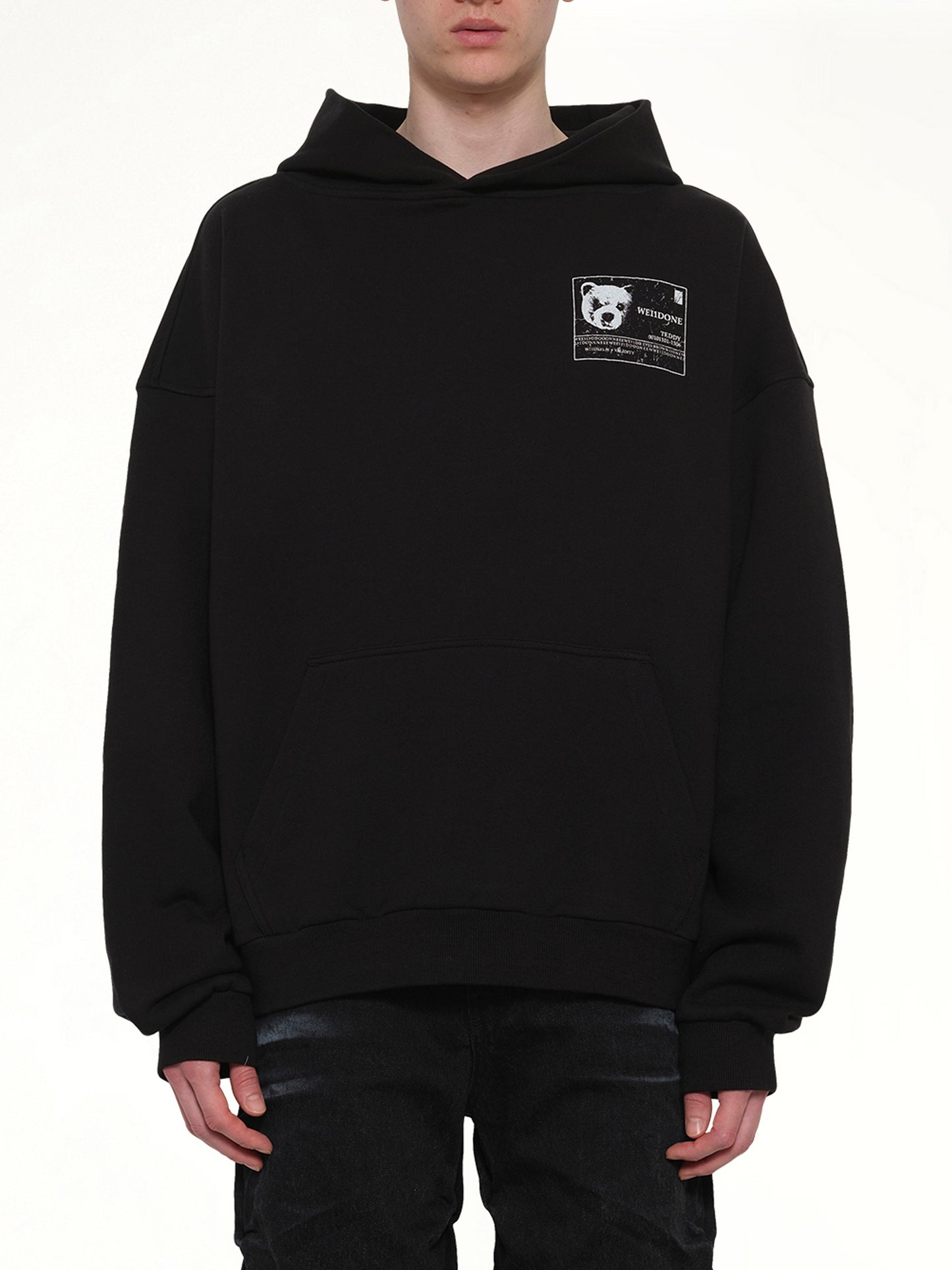 DNA Teddy ID Hoodie in Black