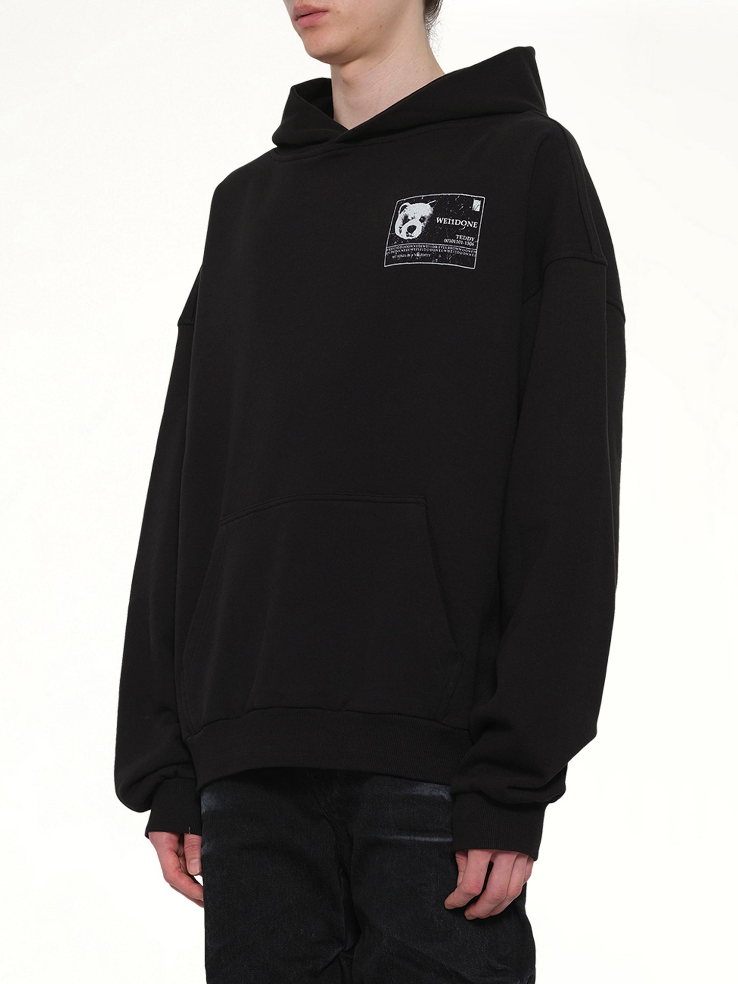 DNA Teddy ID Hoodie in Black