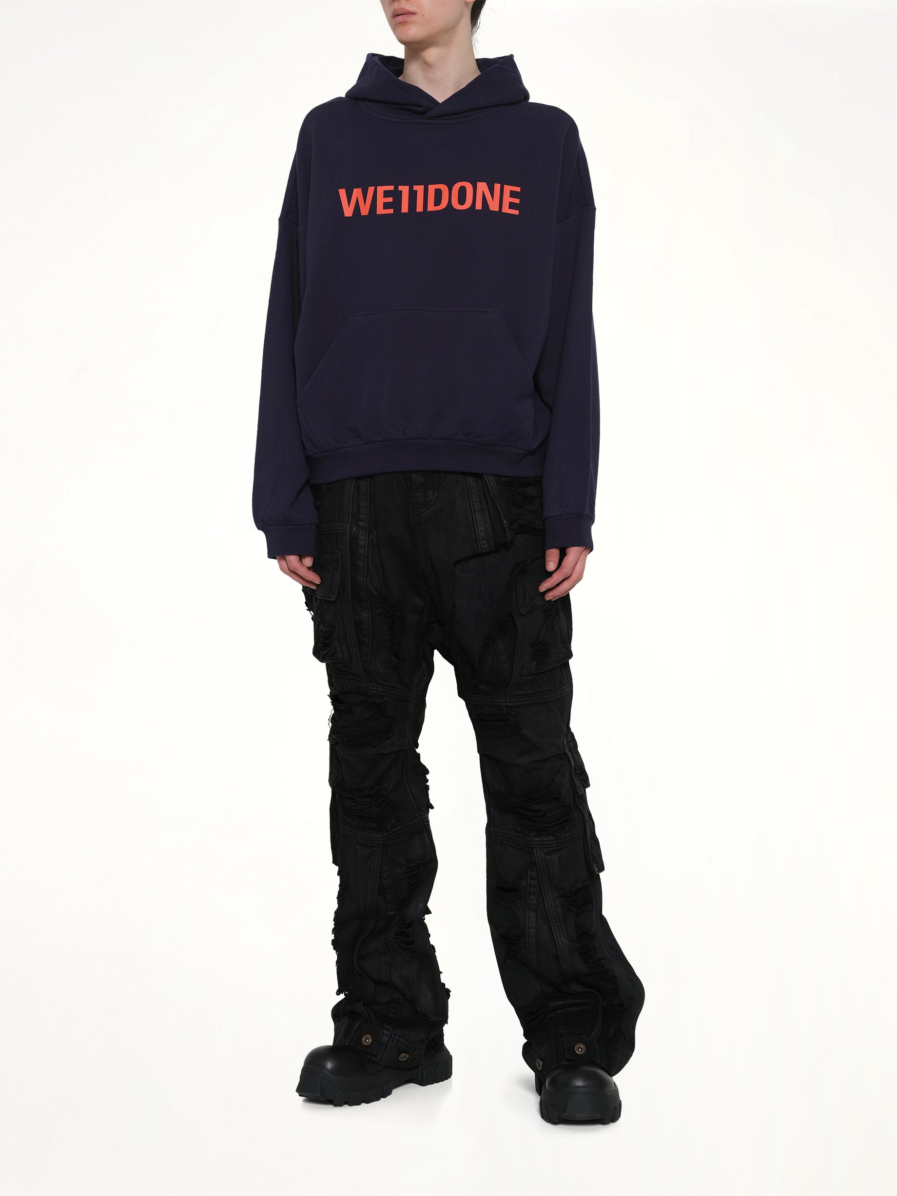 Logo Hoodie in Navy