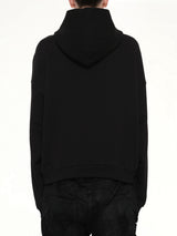 Ribbon Multi-Logo Hoodie in Black