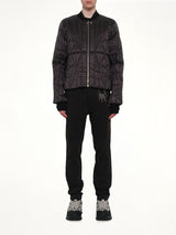 Rick Owens x Moncler Geocamo Flight Jacket in Black