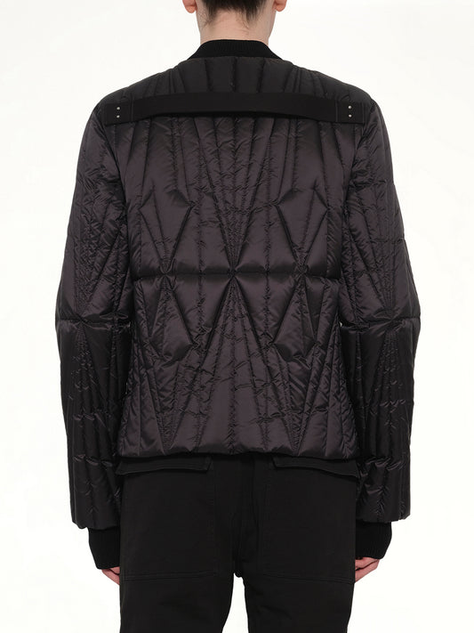 Rick Owens x Moncler Geocamo Flight Jacket in Black