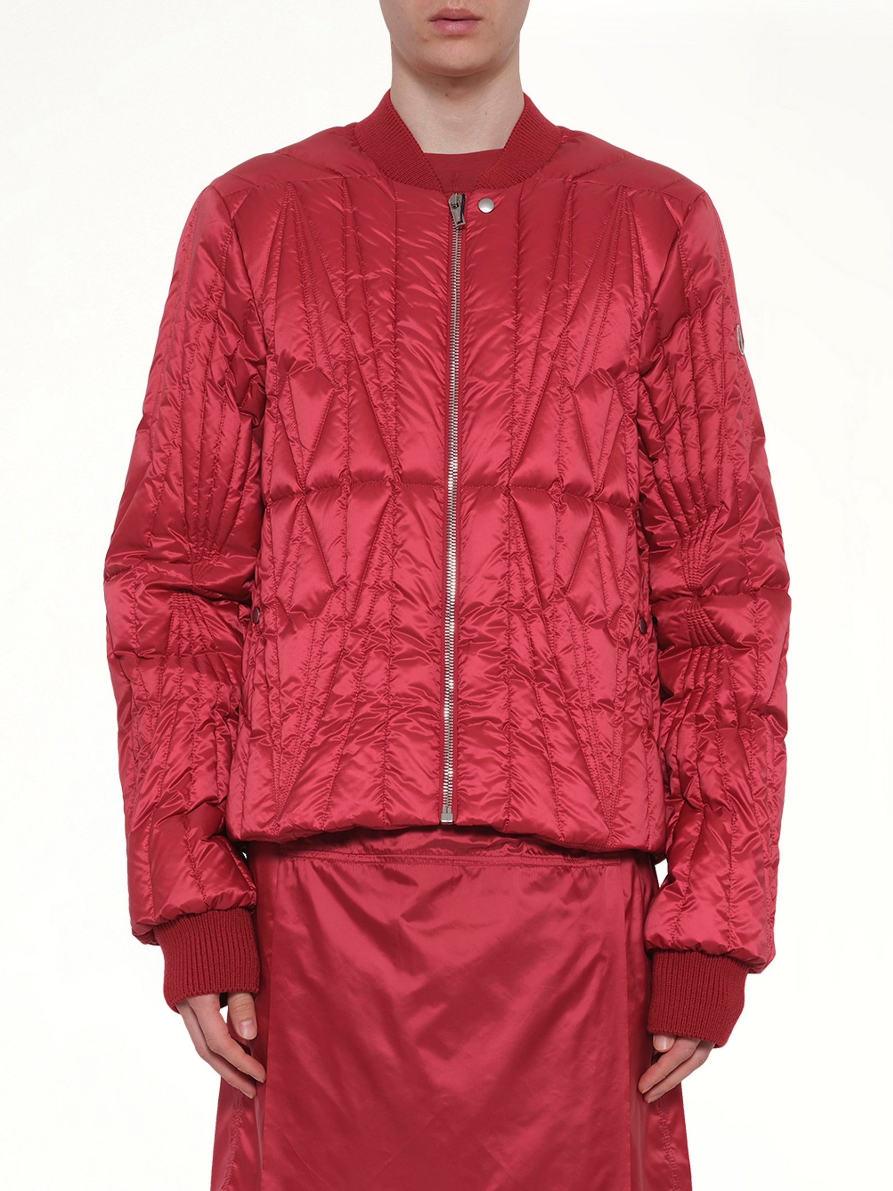 Rick Owens x Moncler Geocamo Flight Jacket in Carnelian
