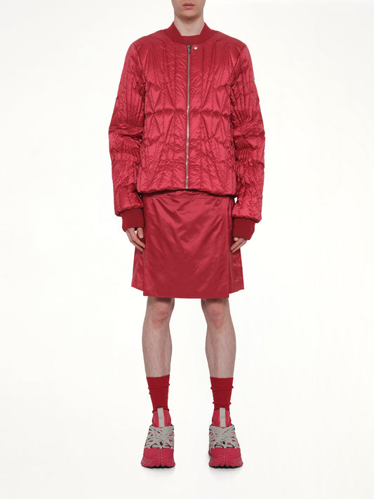 Rick Owens x Moncler Geocamo Flight Jacket in Carnelian