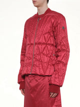 Rick Owens x Moncler Geocamo Flight Jacket in Carnelian