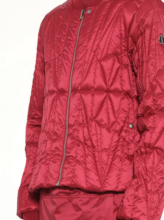 Rick Owens x Moncler Geocamo Flight Jacket in Carnelian