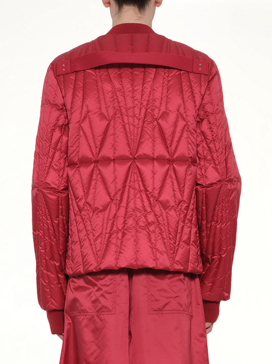 Rick Owens x Moncler Geocamo Flight Jacket in Carnelian