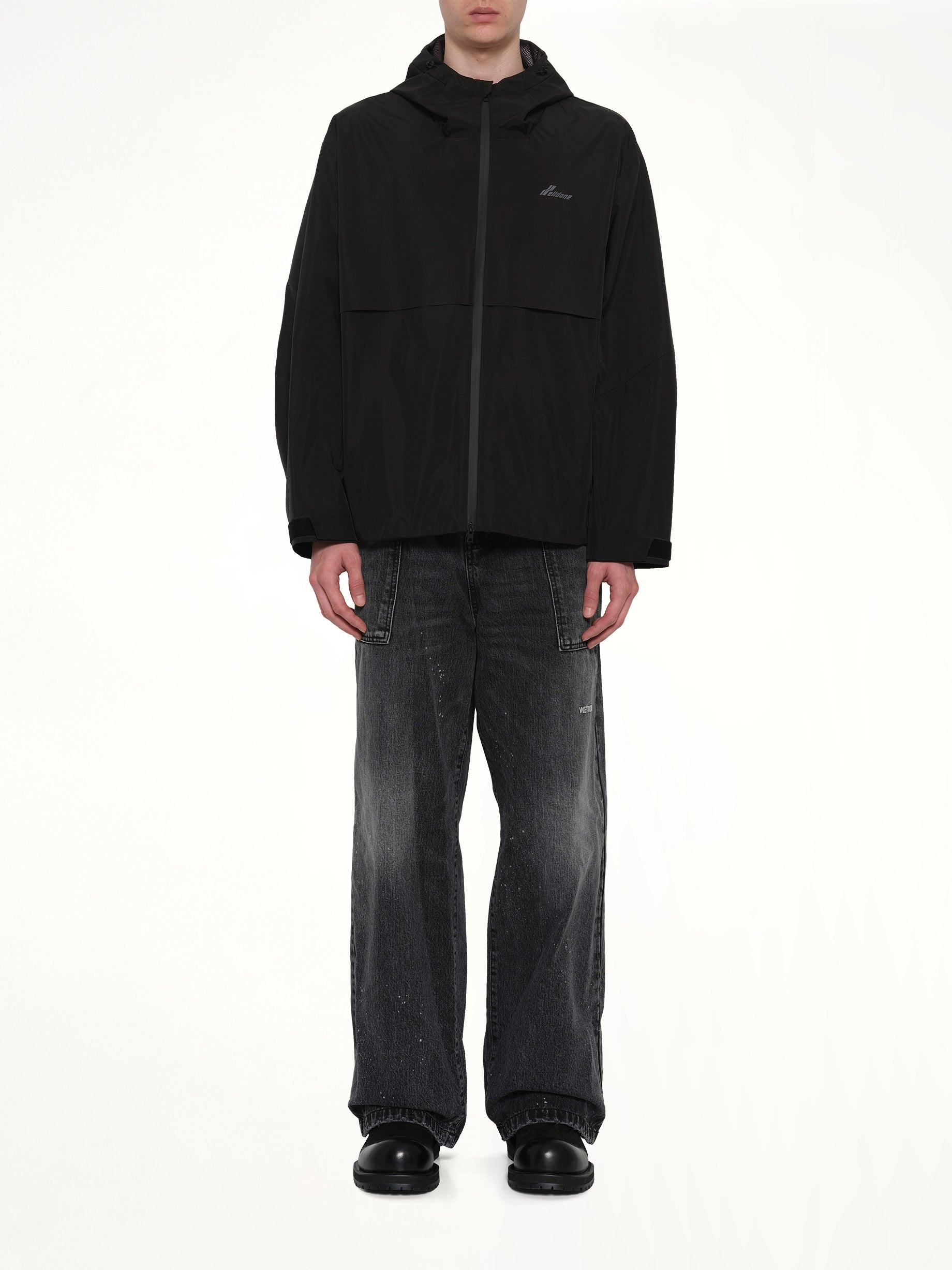 3L Shell Hoodie Jacket in Black