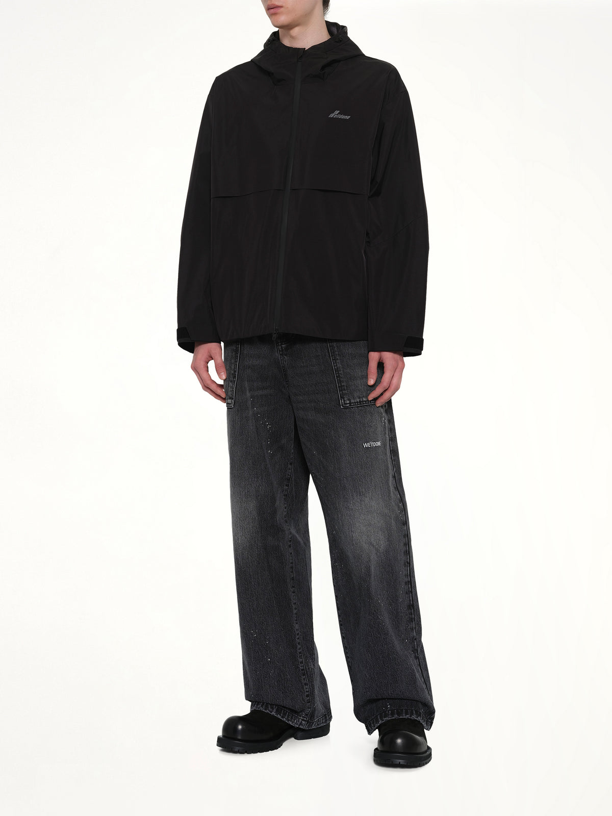 3L Shell Hoodie Jacket in Black