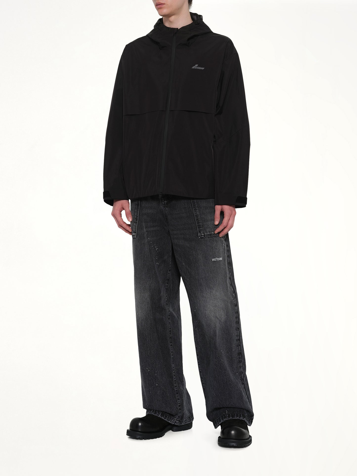 3L Shell Hoodie Jacket in Black