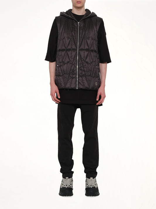 Rick Owens x Moncler Geocamo Ziplock Vest in Black