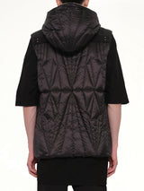 Rick Owens x Moncler Geocamo Ziplock Vest in Black