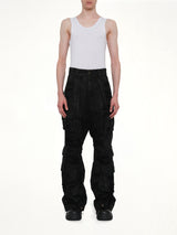 Double-Layer Trousers in Black