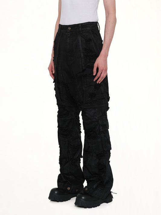 Double-Layer Trousers in Black
